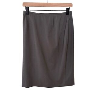 Lafayette 148 Wool Pencil Business Skirt in Grey Women’s Size 4